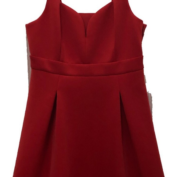 BCBG Generation Sexy Baby Doll Dress SZ 10 Red - Picture 7 of 8